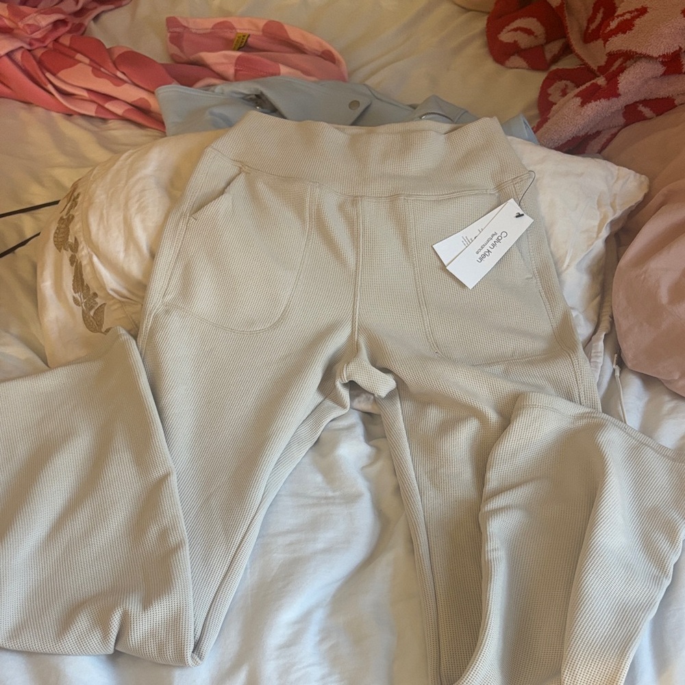 Calvin Klein Collection Cream Lounge Pants